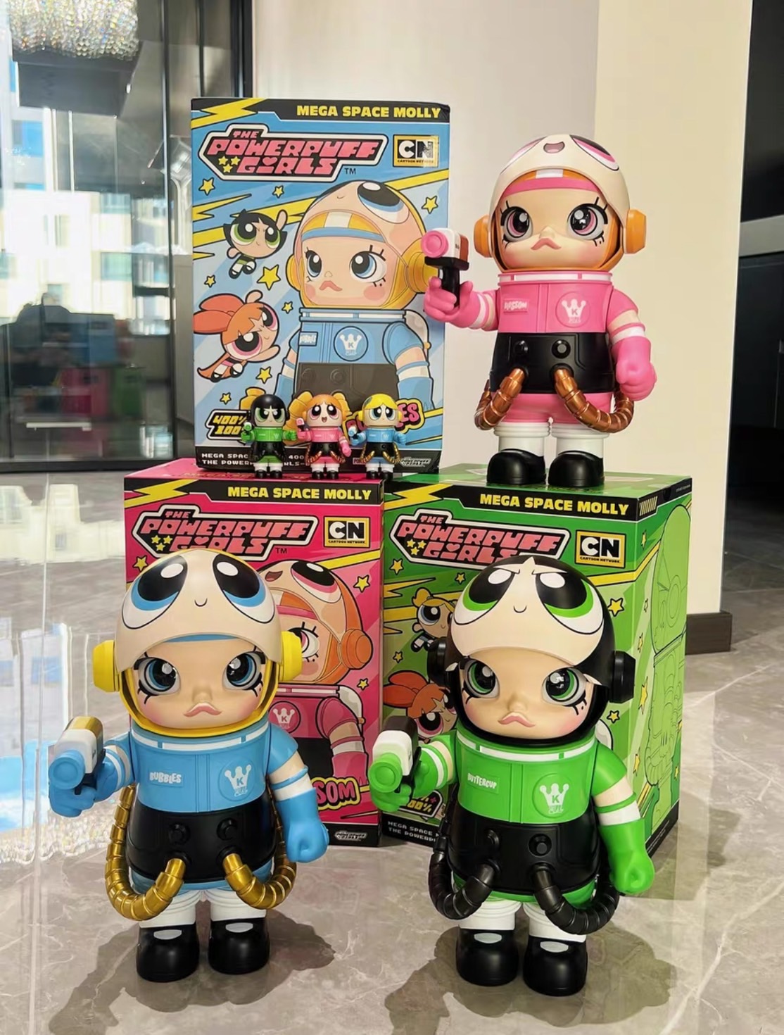 POPMART 泡泡瑪特《SPACE MOLLY 飛天小女警400%+100%》手辦公仔| PPTOY