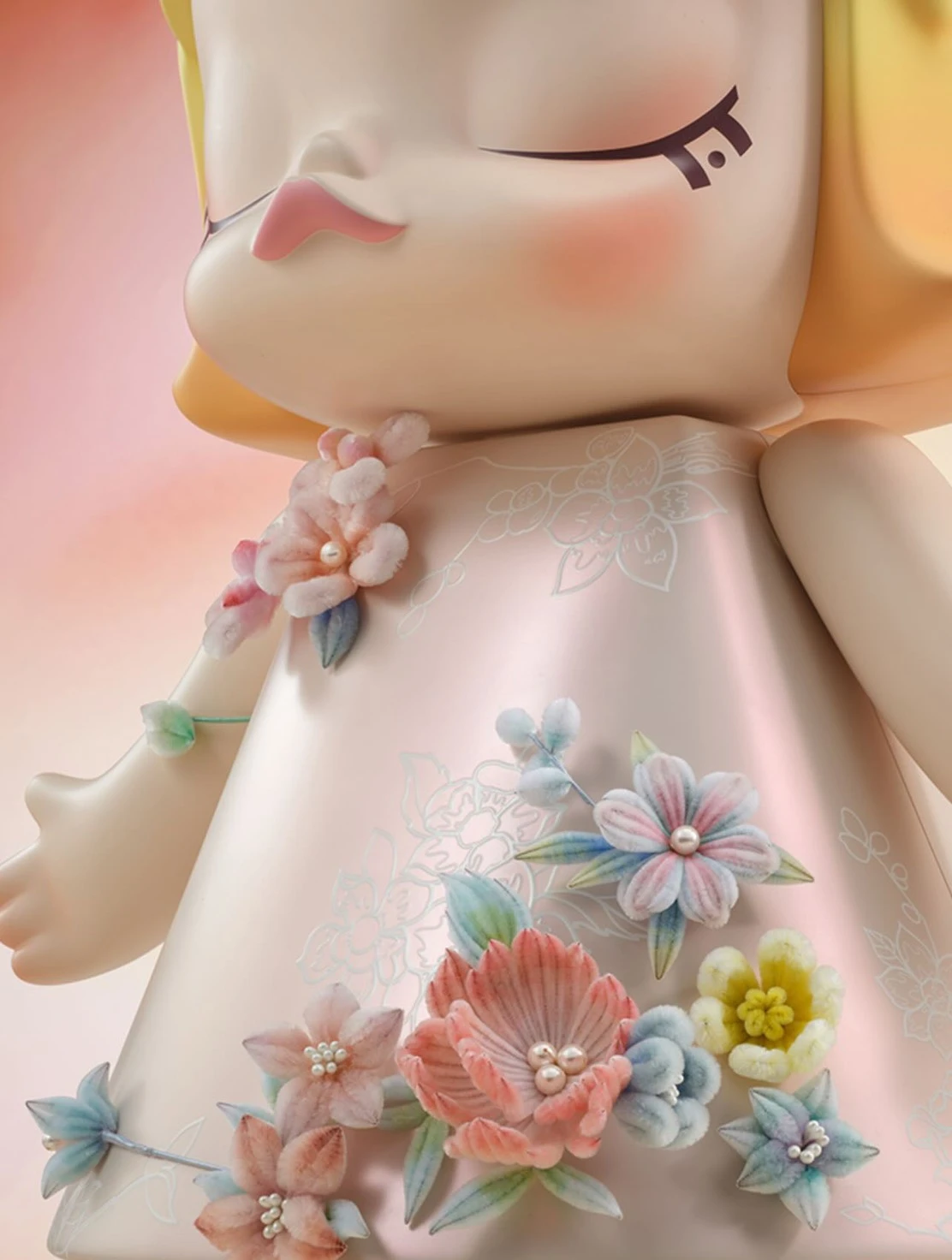 Popmar Popmar泡泡瑪特 | MEGA ROYAL MOLLY 漫漫花落·絨 皇冠公主 永生花 400%、1000% | PPTOY