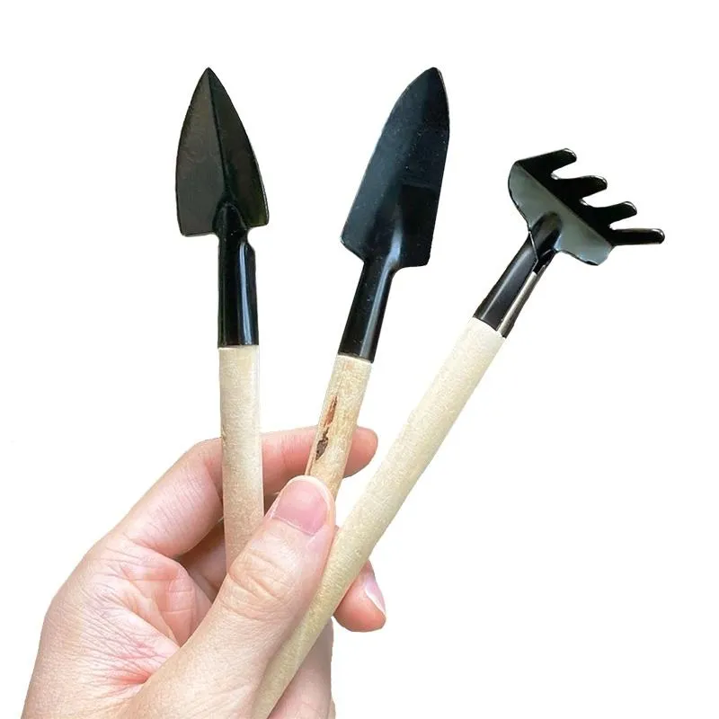 【熱銷特惠】迷你園藝工具3件組 鏟子 耙子 鐵鍬 迷你多肉 花盆栽 多肉植物 栽種【瘋伍金】
