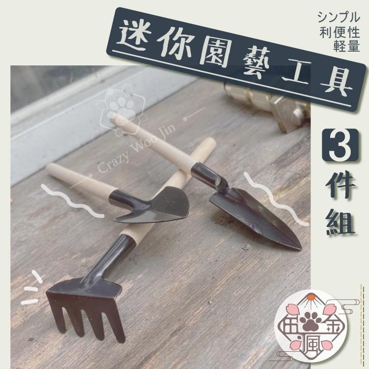 【熱銷特惠】迷你園藝工具3件組 鏟子 耙子 鐵鍬 迷你多肉 花盆栽 多肉植物 栽種【瘋伍金】
