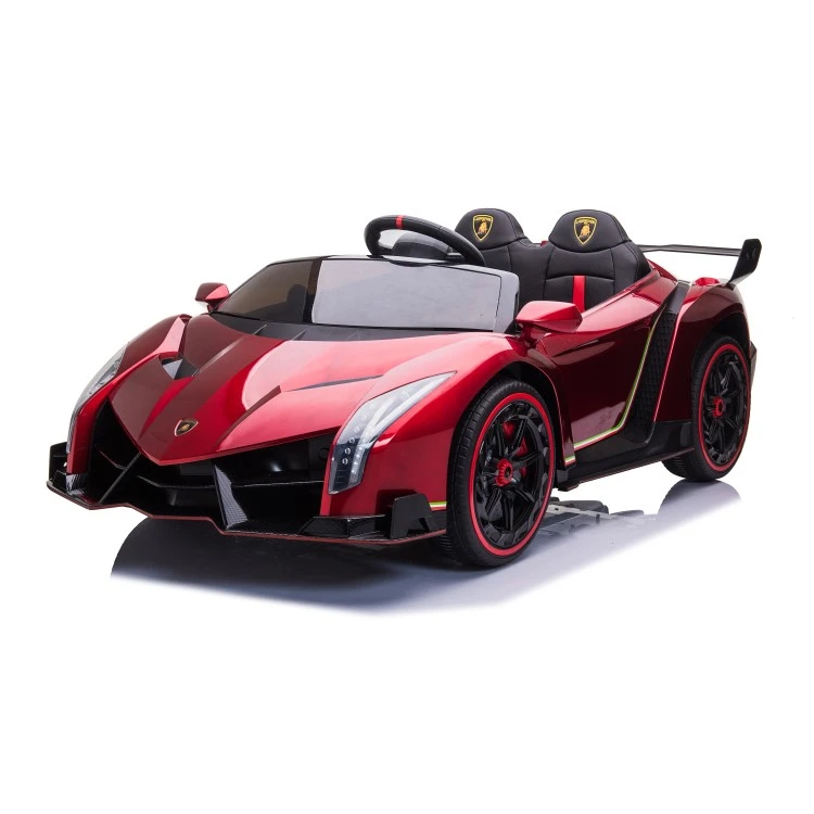 【兒童超跑婚禮出租】藍寶堅尼 毒藥 Veneno 原廠授權 四驅兒童電動車 (烤漆紅)