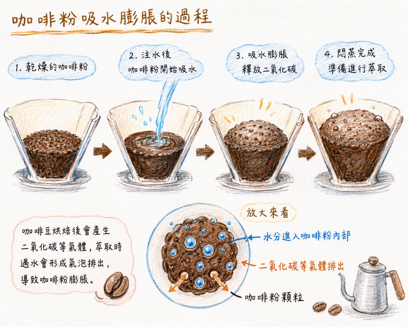 悶蒸到底有沒有必要？咖啡新手最容易搞錯的手沖步驟。