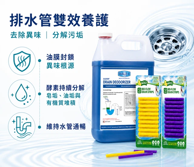 排水管消臭防阻塞方案