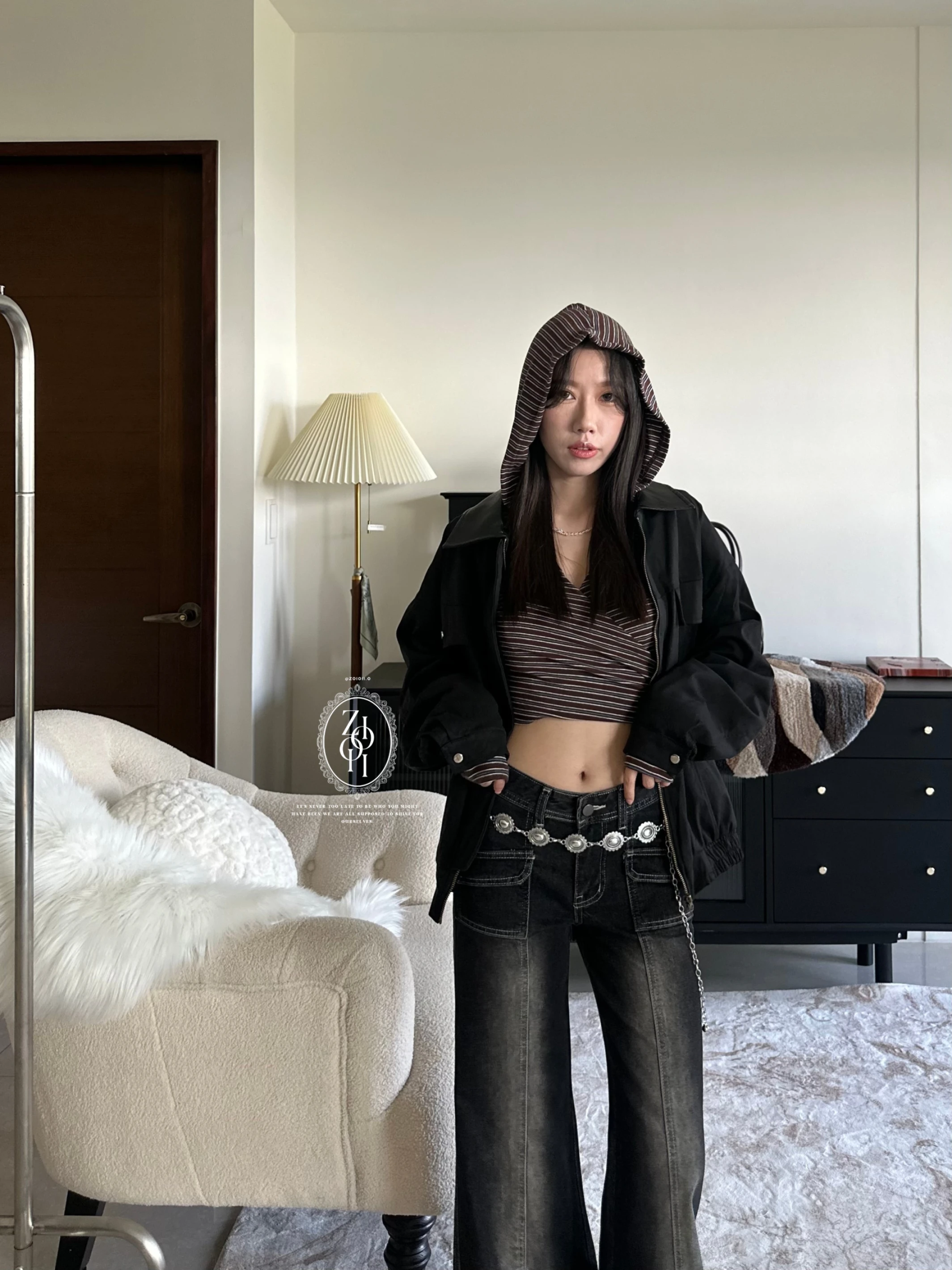 史上最美低腰未來感喇叭神褲(小個子必收）