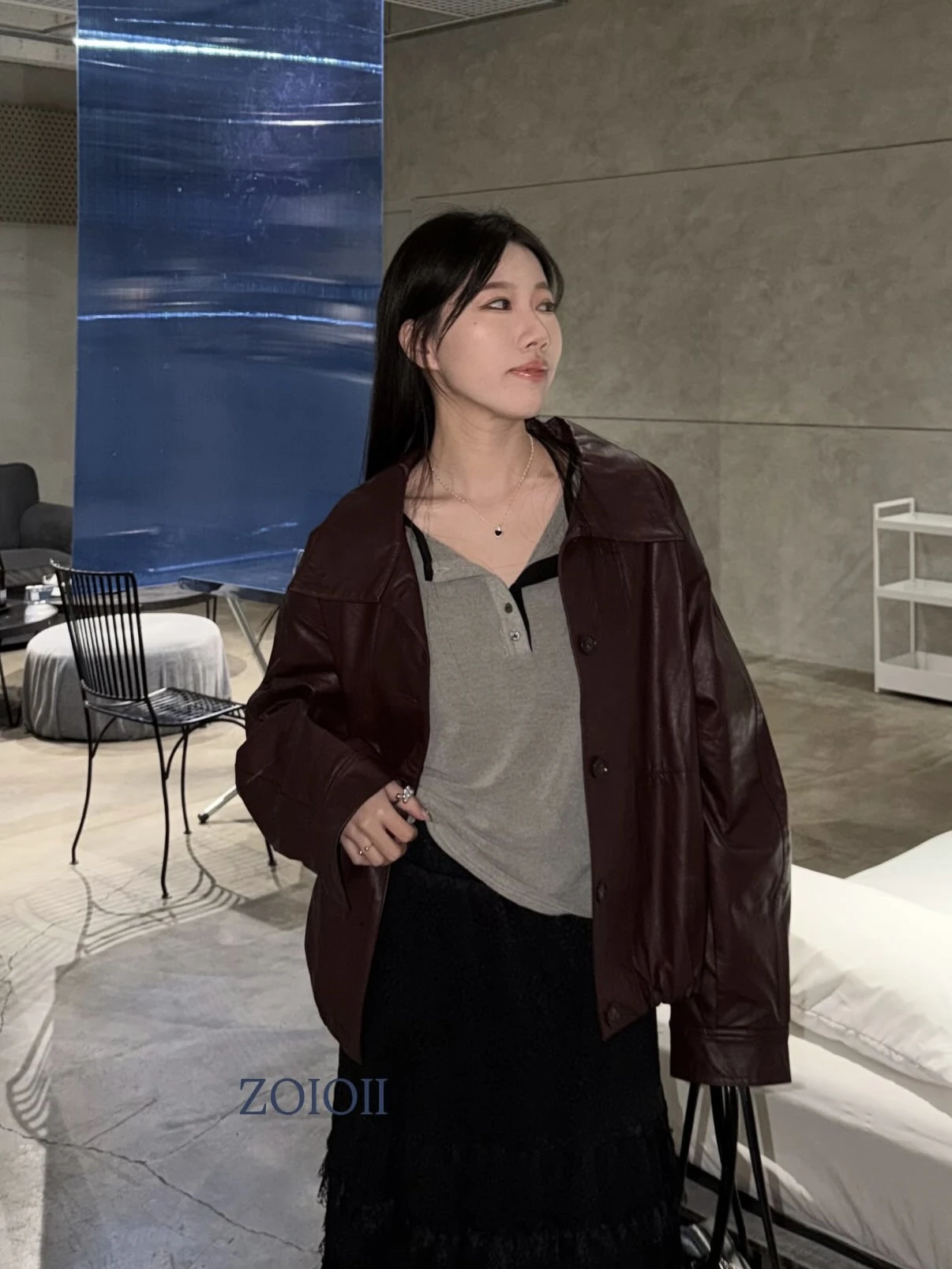 史上最舒服拼色排扣顯瘦上衣