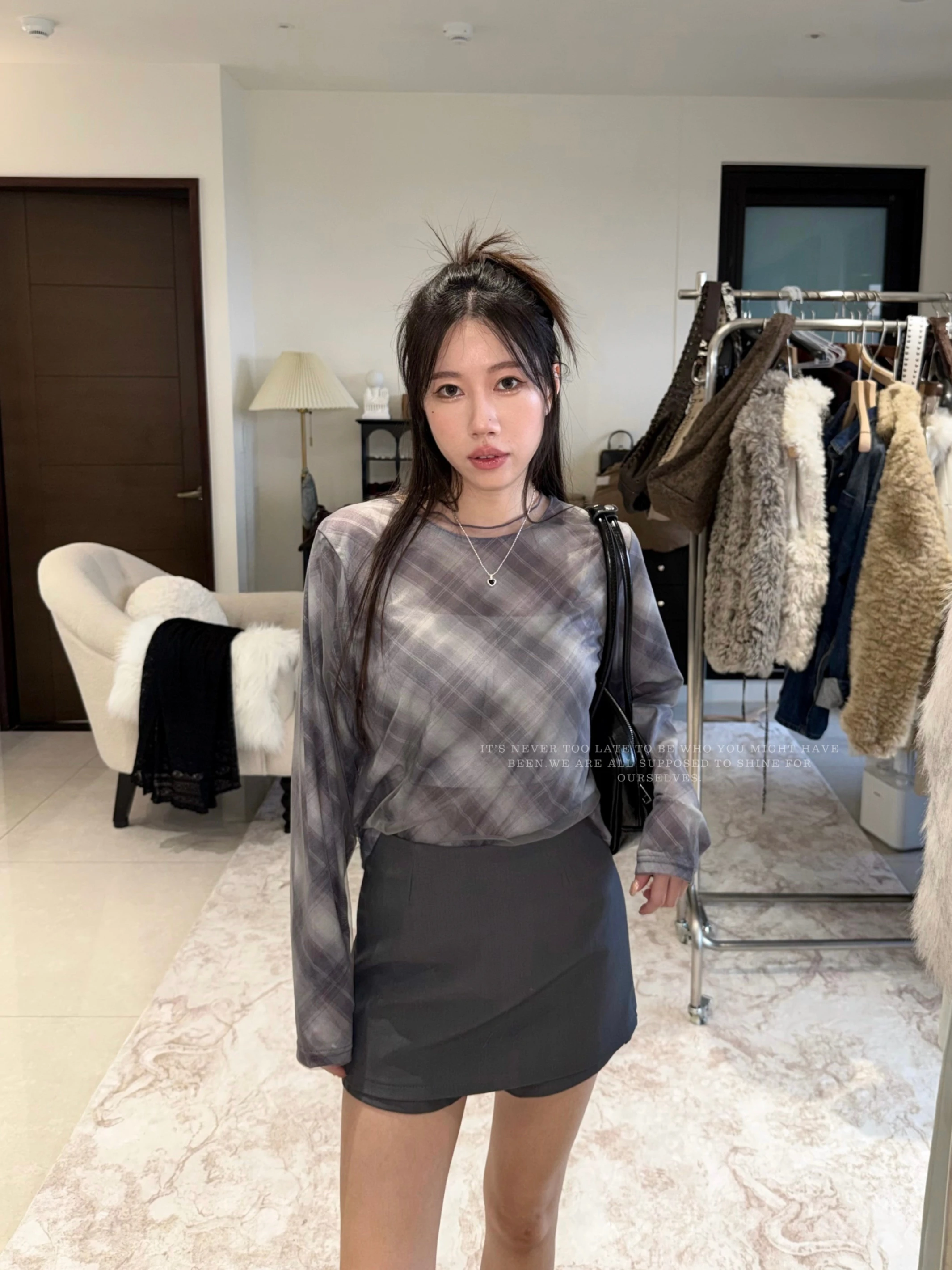 完美比例高質感兩穿西裝褲裙