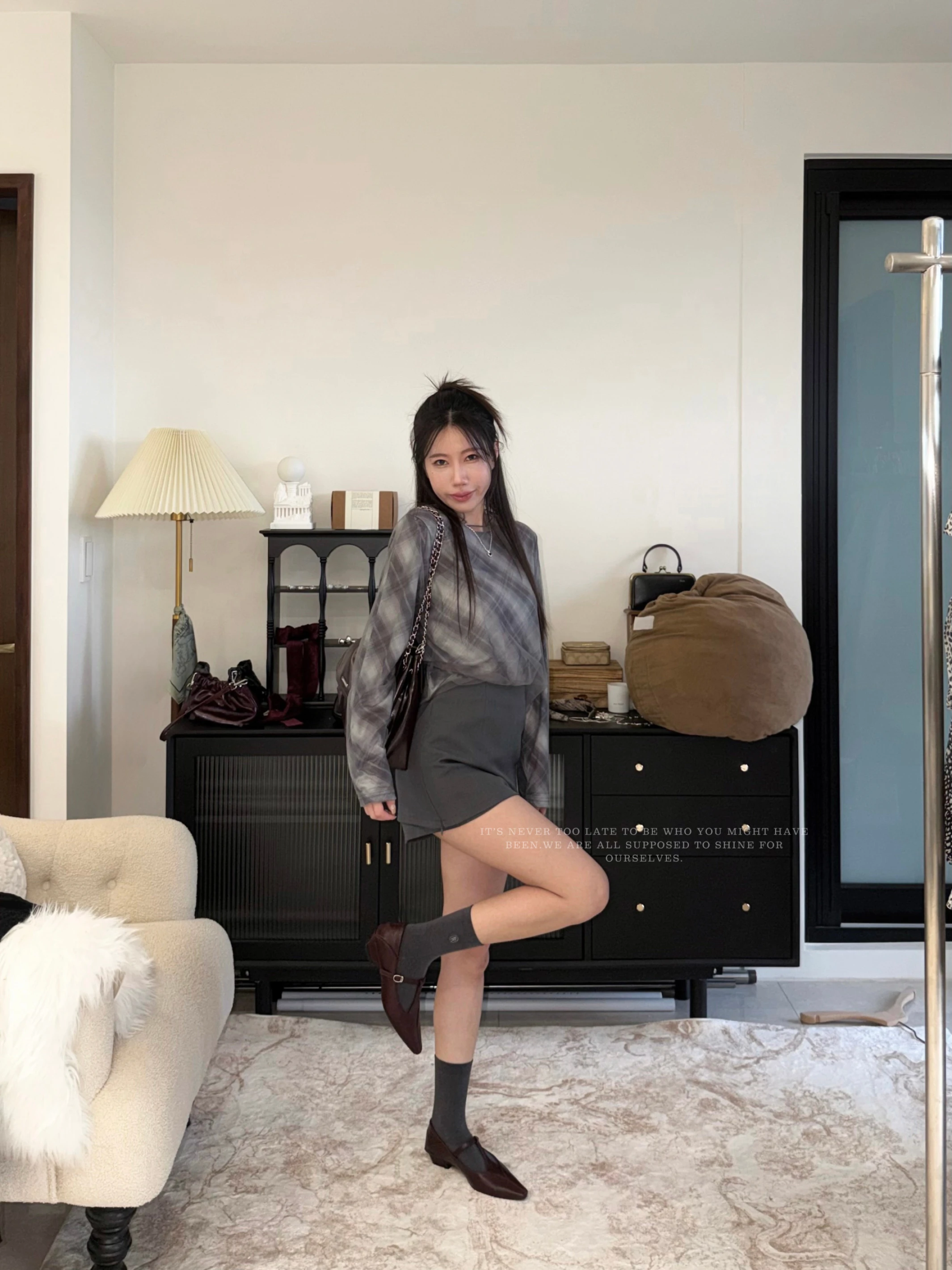 完美比例高質感兩穿西裝褲裙