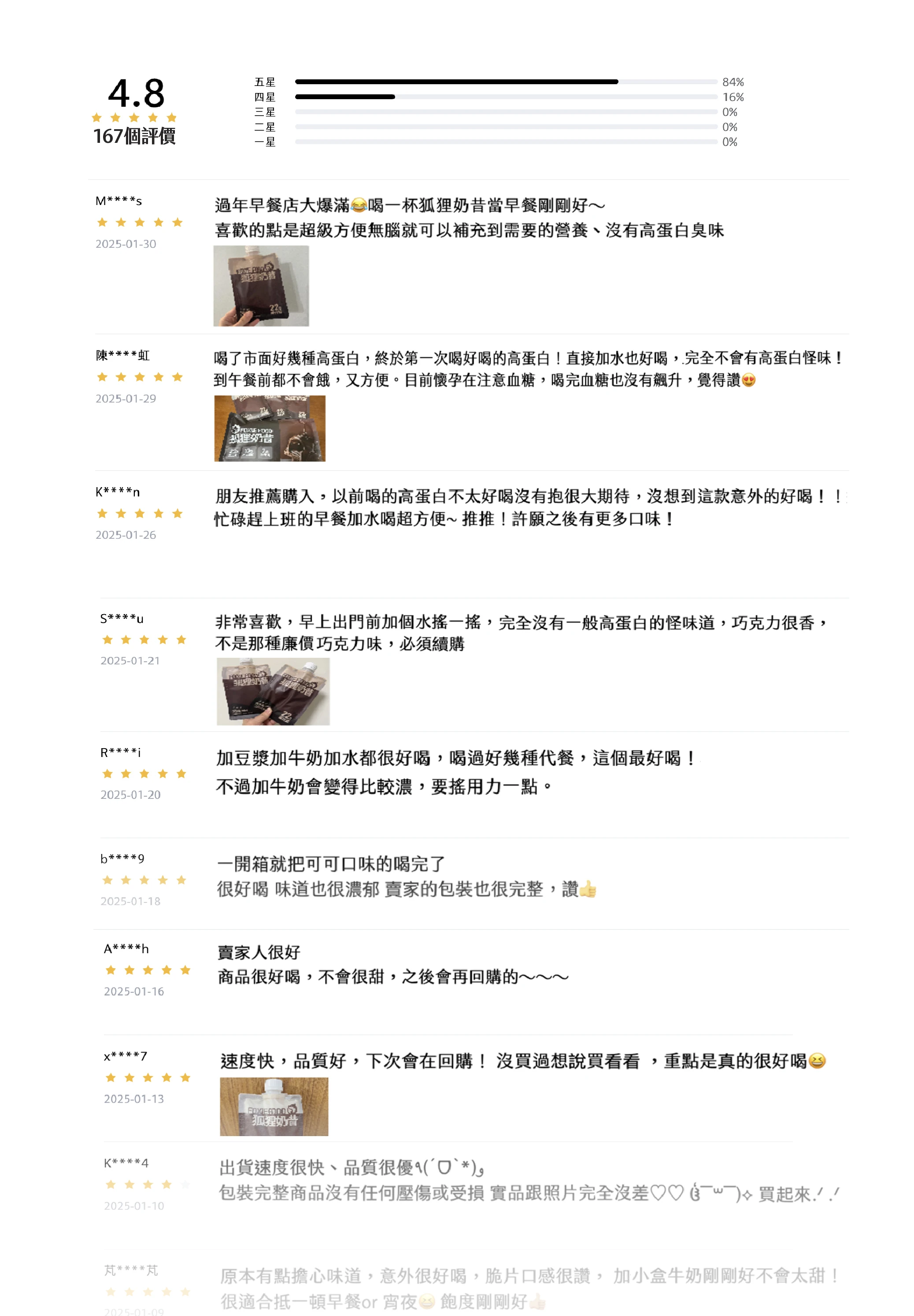 百位顧客好評