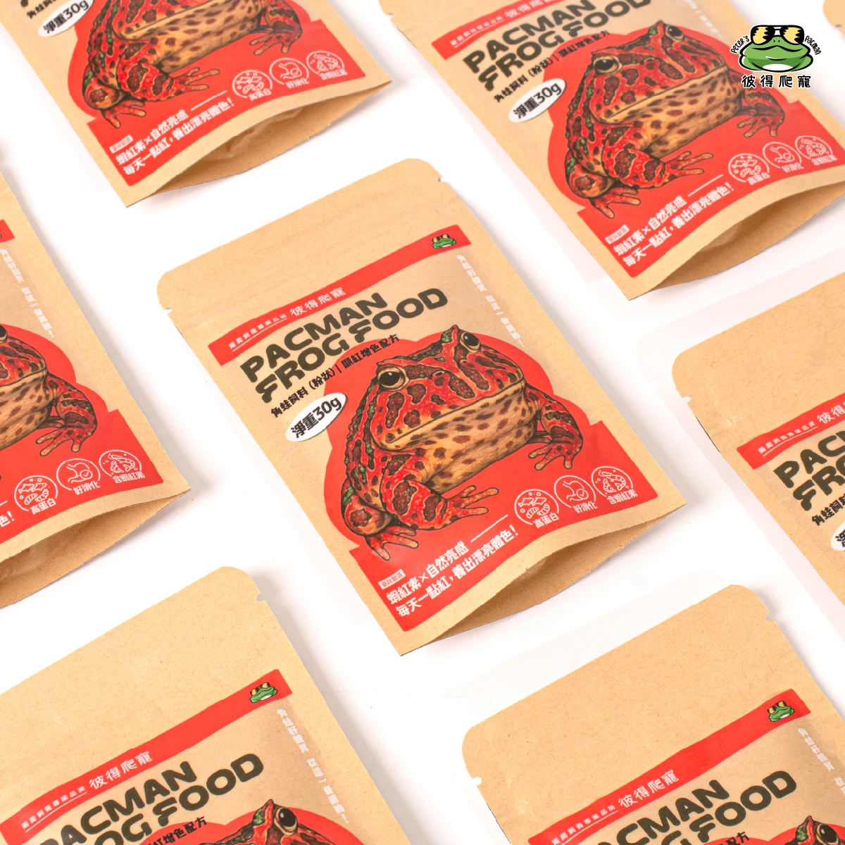 【彼得特製】【顯紅】角蛙飼料 30g (粉狀)