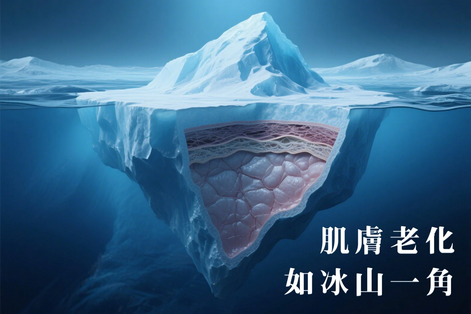 肌膚老化如冰山一角