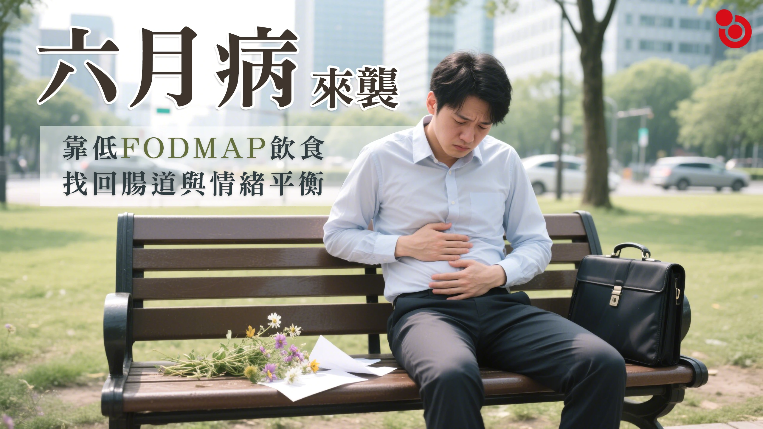 六月病來襲，男子肚子不舒服