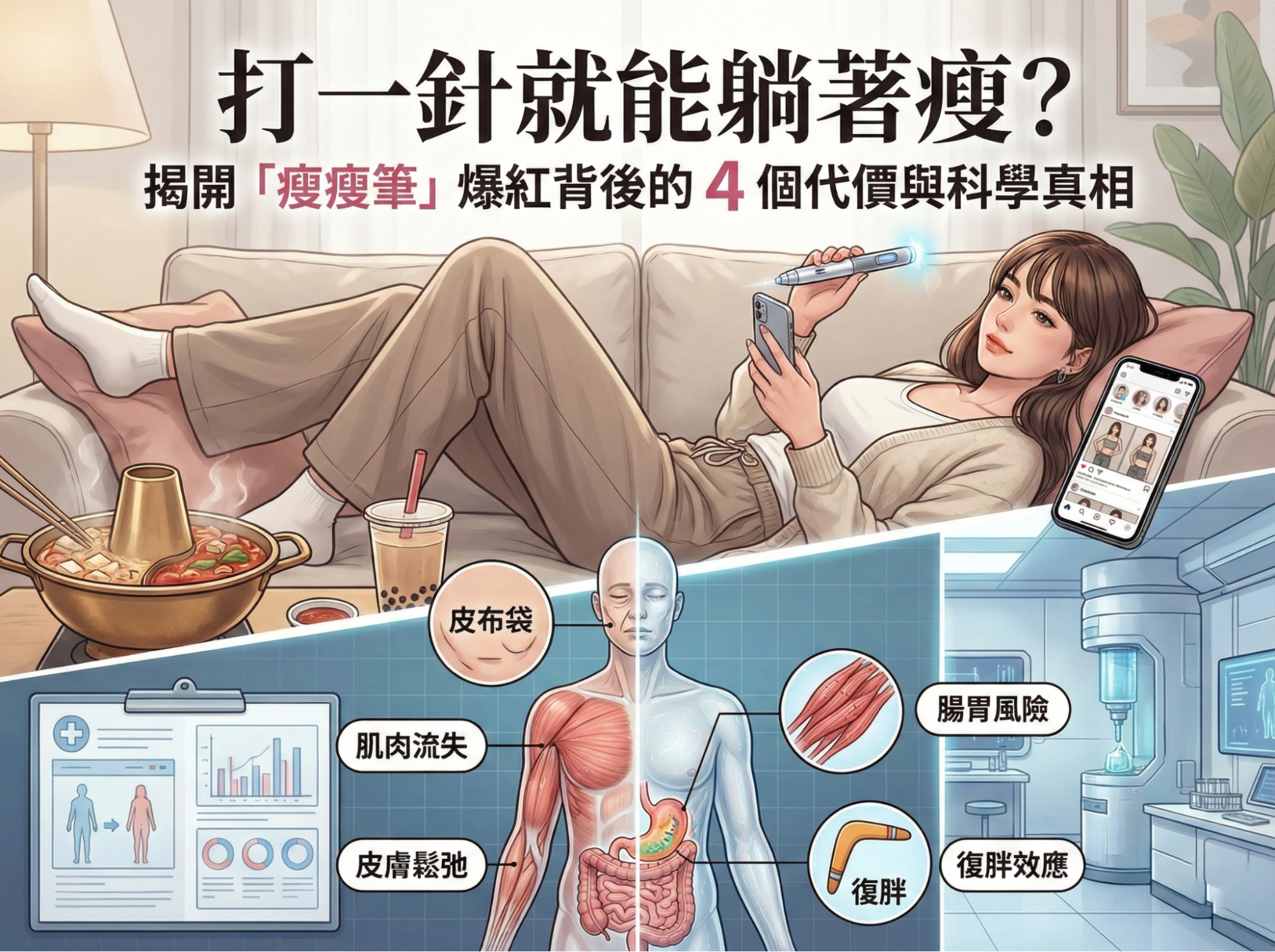 打一針就能躺著瘦?揭開「瘦瘦筆」爆紅背後的 4 個代價與科學真相