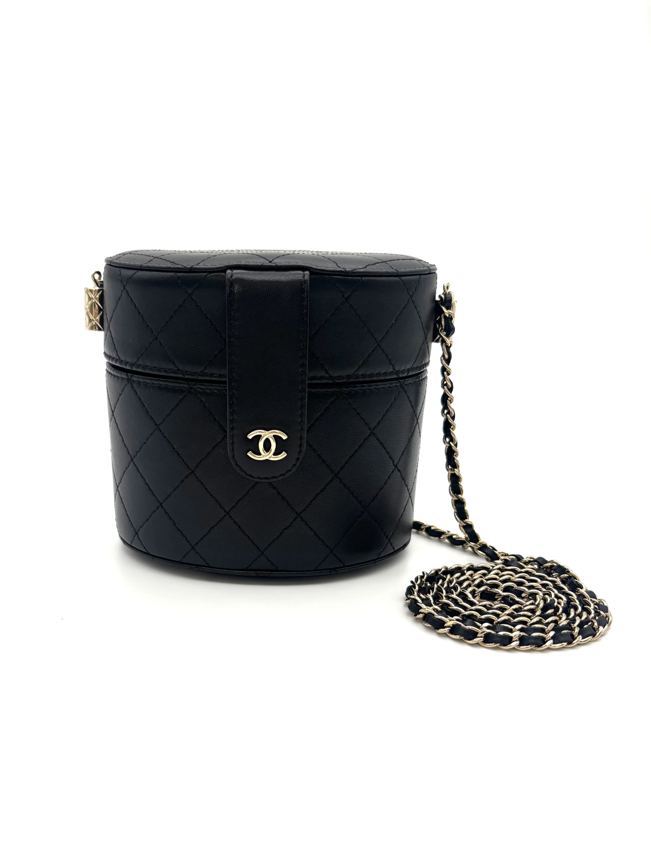 二手Chanel 圓筒化妝包