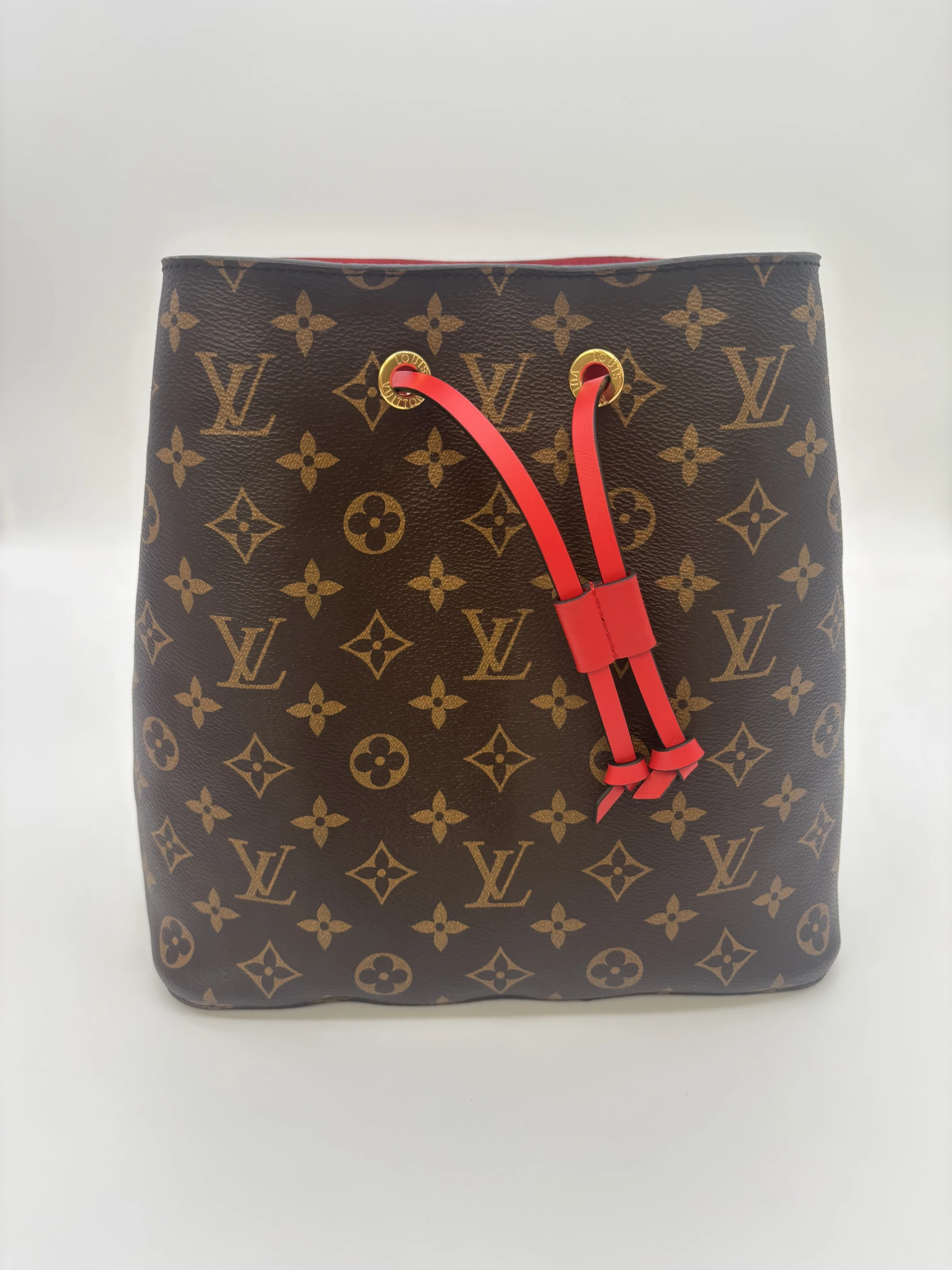 二手 LV NEONOE MM 水桶紅色