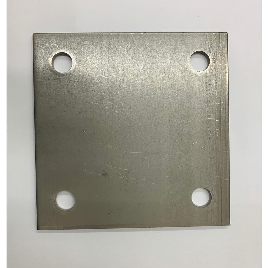 超商最多五片)SUS 304白鐵四孔底板150mm150mm焊接用底座加強,溫室、停車棚