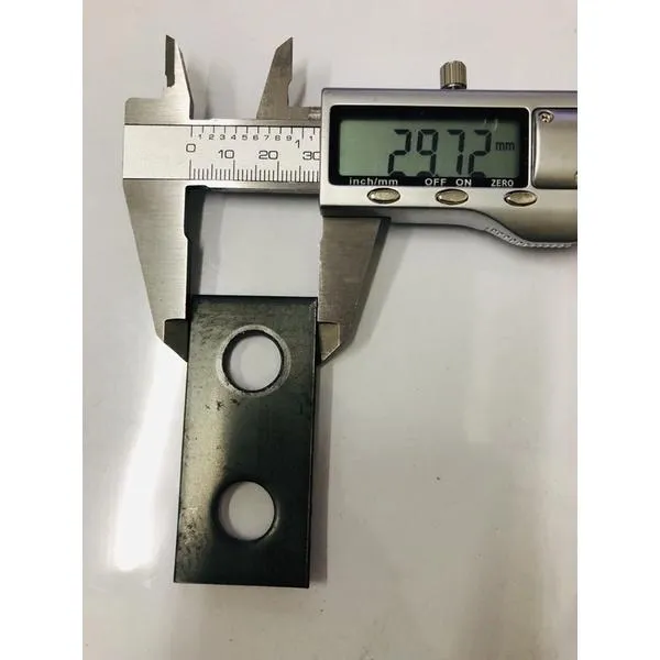 黑鐵材質一字兩孔 連接片/固定片/加強片
