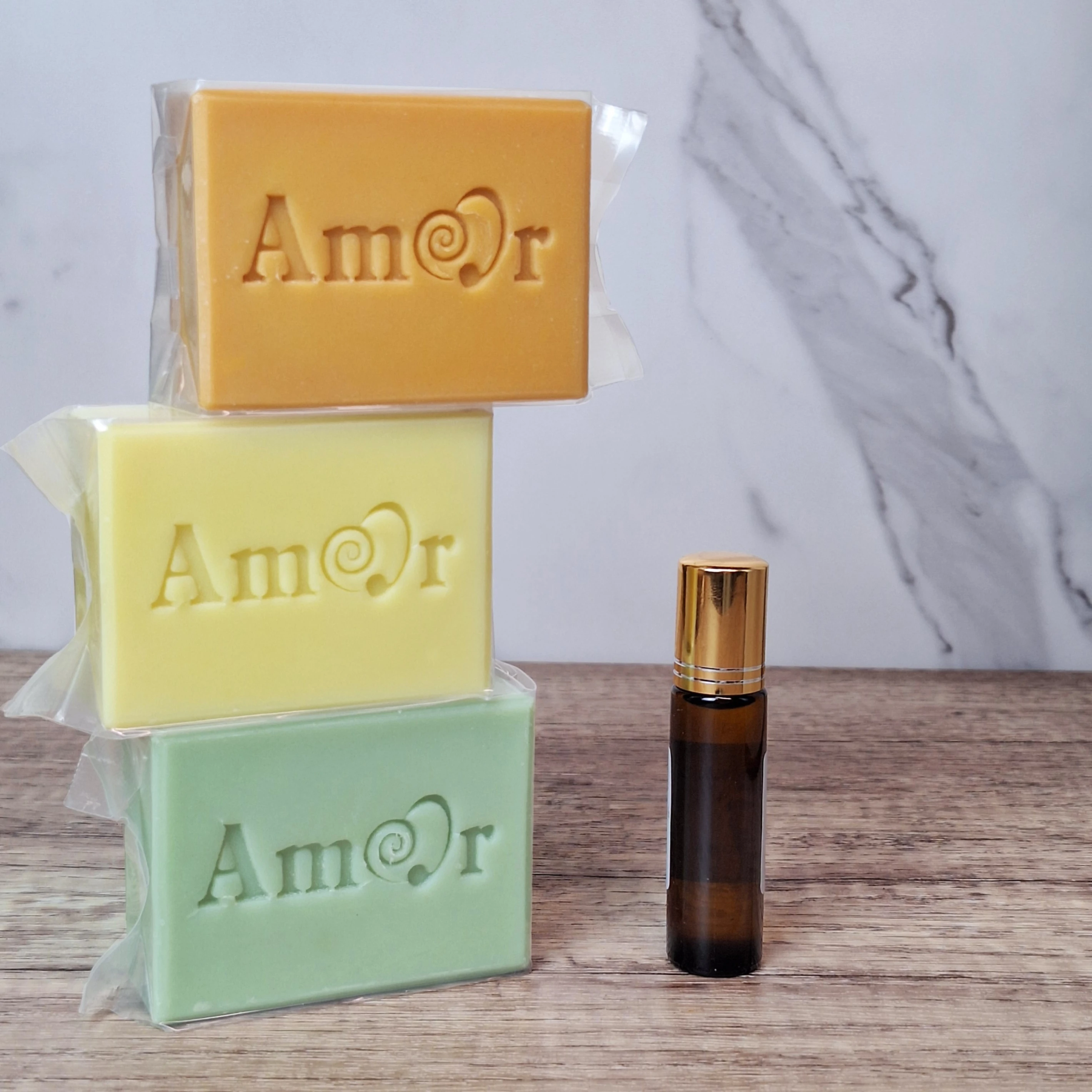 Amor頂級手工精油皂 三入組禮盒