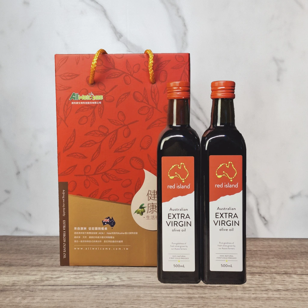 Red Island紅島特級冷壓初榨橄欖油500ml 雙入禮盒