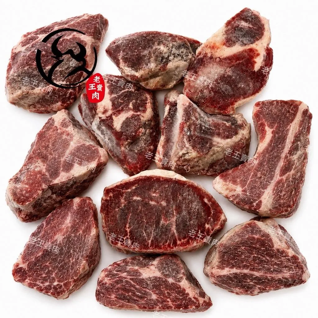 [老王賣肉]惜福天然原肉 牛排 NG牛排 板腱牛排邊角料 頭尾段 冷凍牛肉 牛肉  寵物鮮食