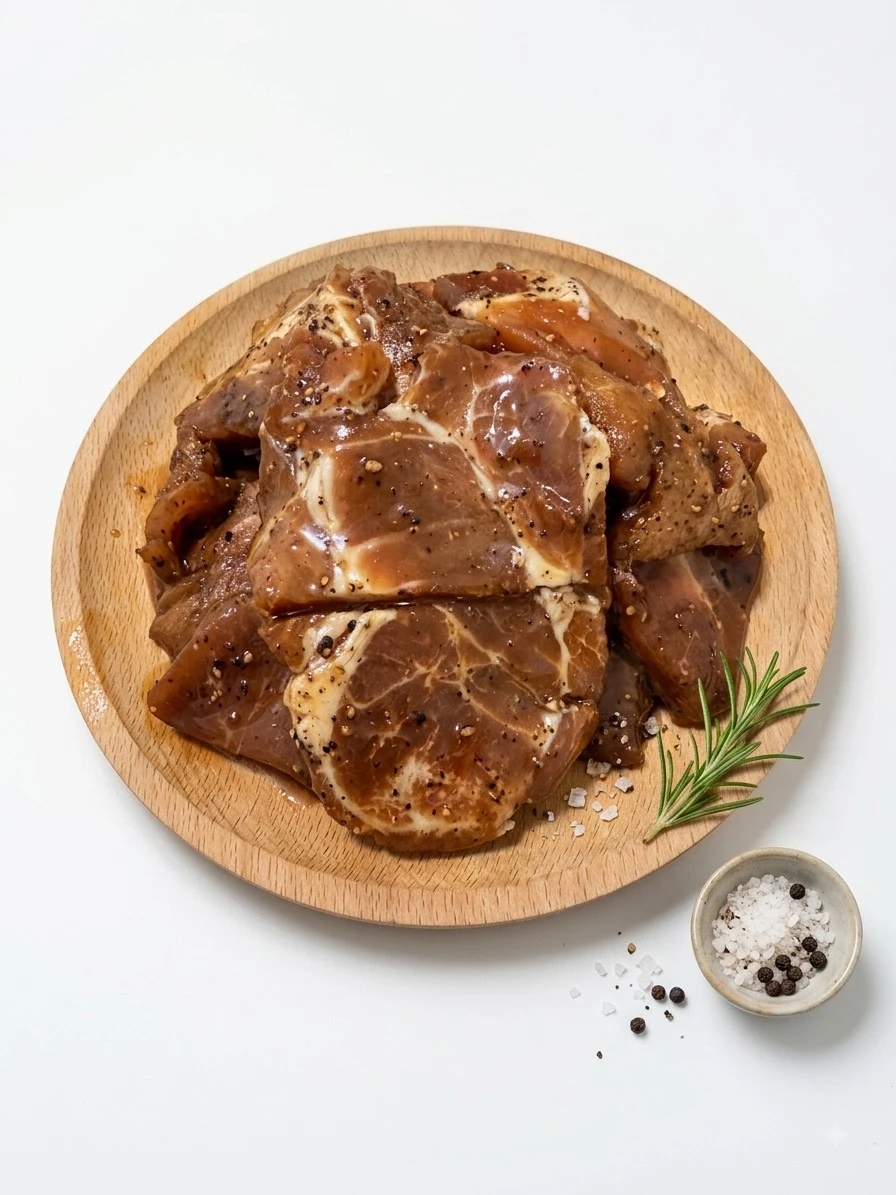 [老王賣肉]黑胡椒梅花一口豬350g 烤肉片 燒肉片 豬肉片 烤肉 豬肉 黑胡椒豬