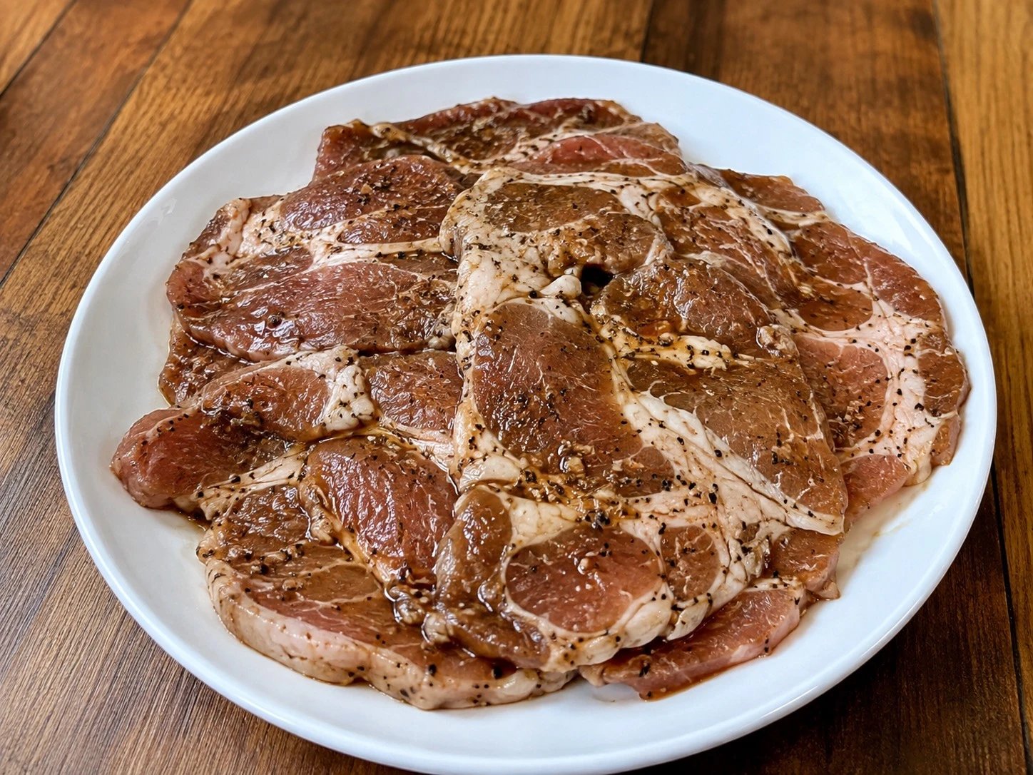[老王賣肉]黑胡椒梅花一口豬350g 烤肉片 燒肉片 豬肉片 烤肉 豬肉 黑胡椒豬