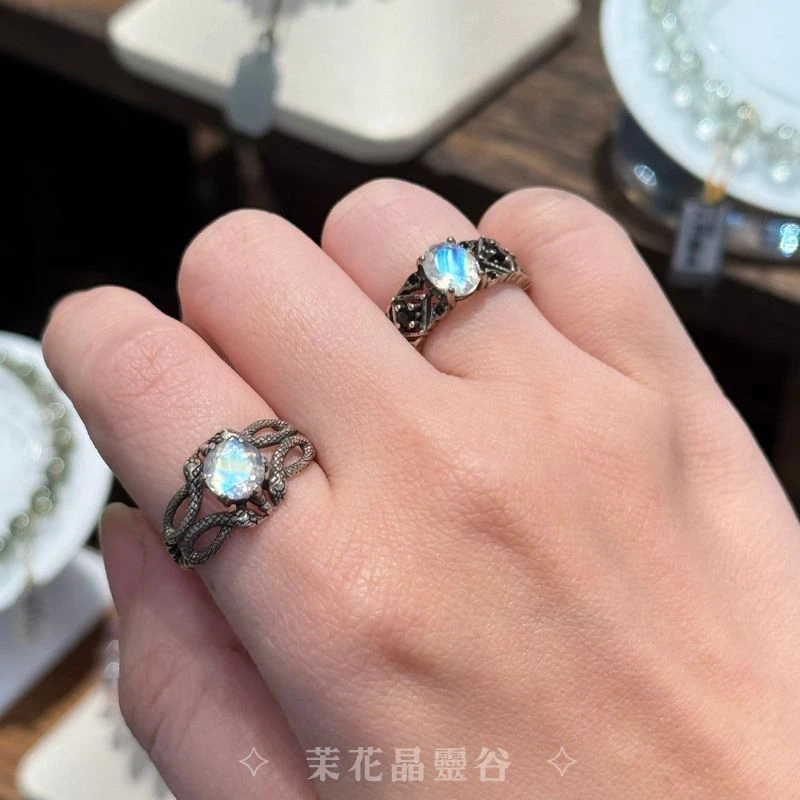 ✦ 明亮之光￨頂級 月光石戒指 ✦