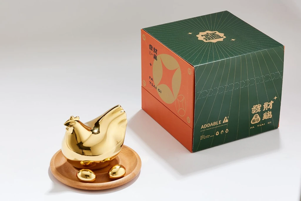 【 Addable居加良品】無敵發財雞-金雞母組（招財金）