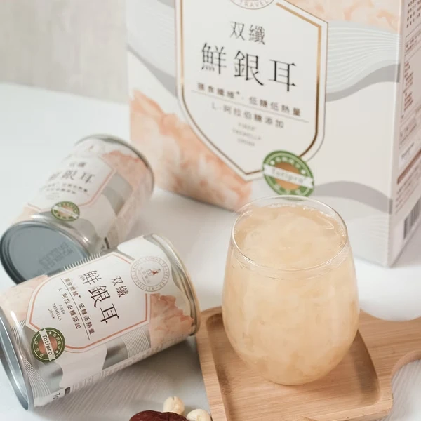 【光茵樂活】双纖鮮銀耳6罐裝禮盒 L-阿拉伯糖使用