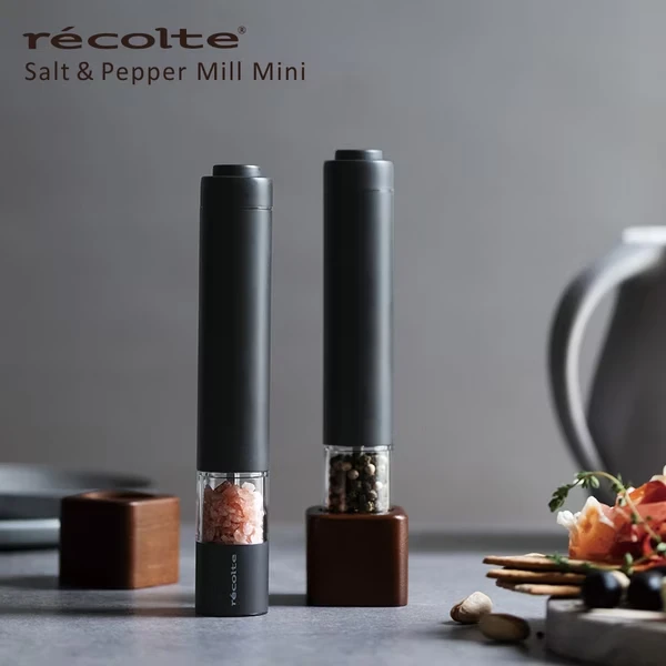 【麗克特 recolte】Salt & Pepper Mill Mini 電動研磨器 RMM-1(一組兩入)