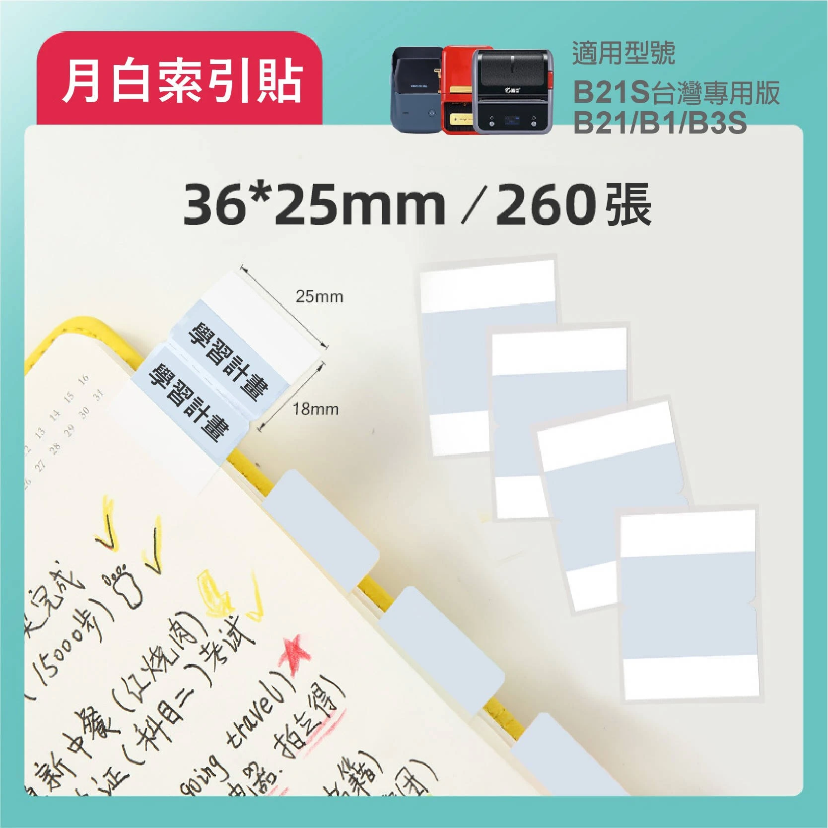 【精臣 NIIMBOT】B21S 索引標籤貼紙