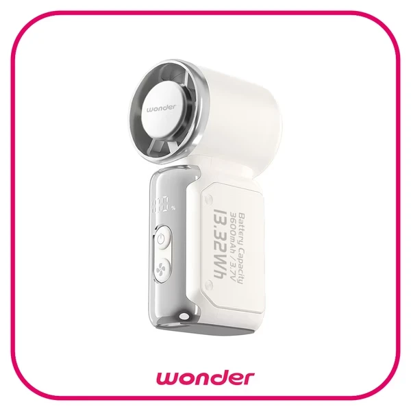 【WONDER 旺德】超輕量製冷手持高速扇 WH-FU37