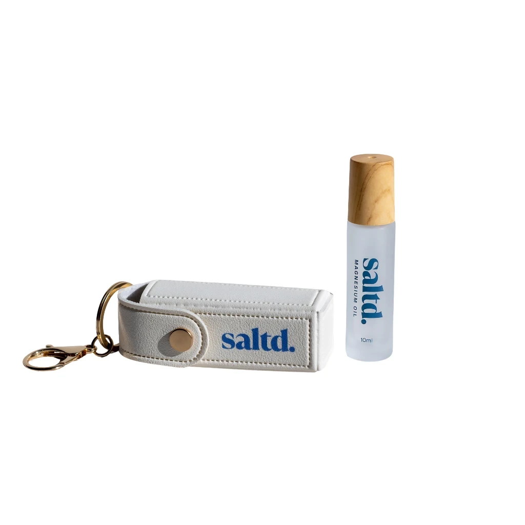 【Saltd 紐西蘭每日鎂】隨身滾珠套組 (滾珠10g*1+皮套*1)