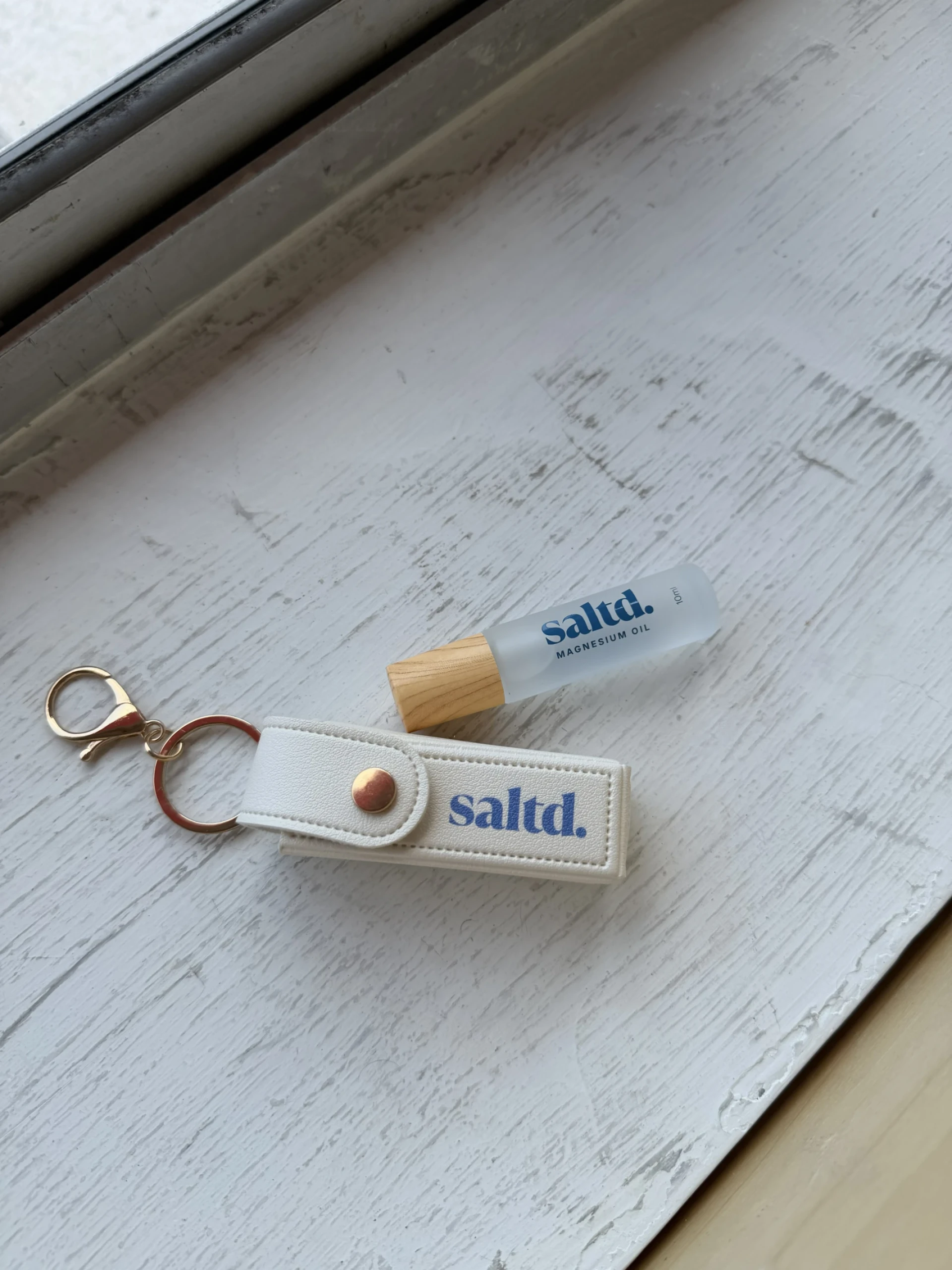 【Saltd 紐西蘭每日鎂】隨身滾珠套組 (滾珠10g*1+皮套*1)