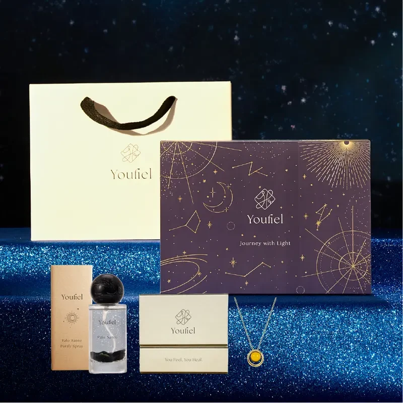 【Youfiel】璀璨星空 禮盒組（聖木噴霧*1+指定項鍊*1）
