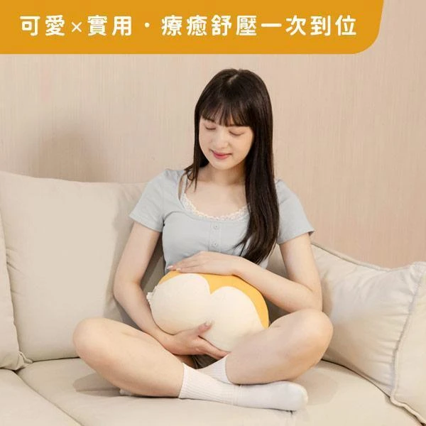 【3ZeBra 三隻斑馬】柯基枕｜溫感舒壓按摩枕