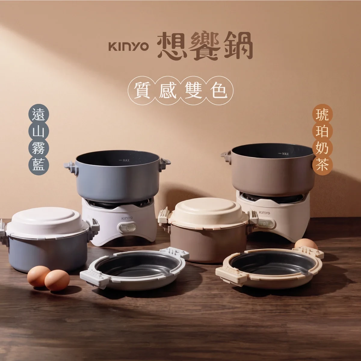 【KINYO】想饗鍋｜多功能雙電壓美食鍋