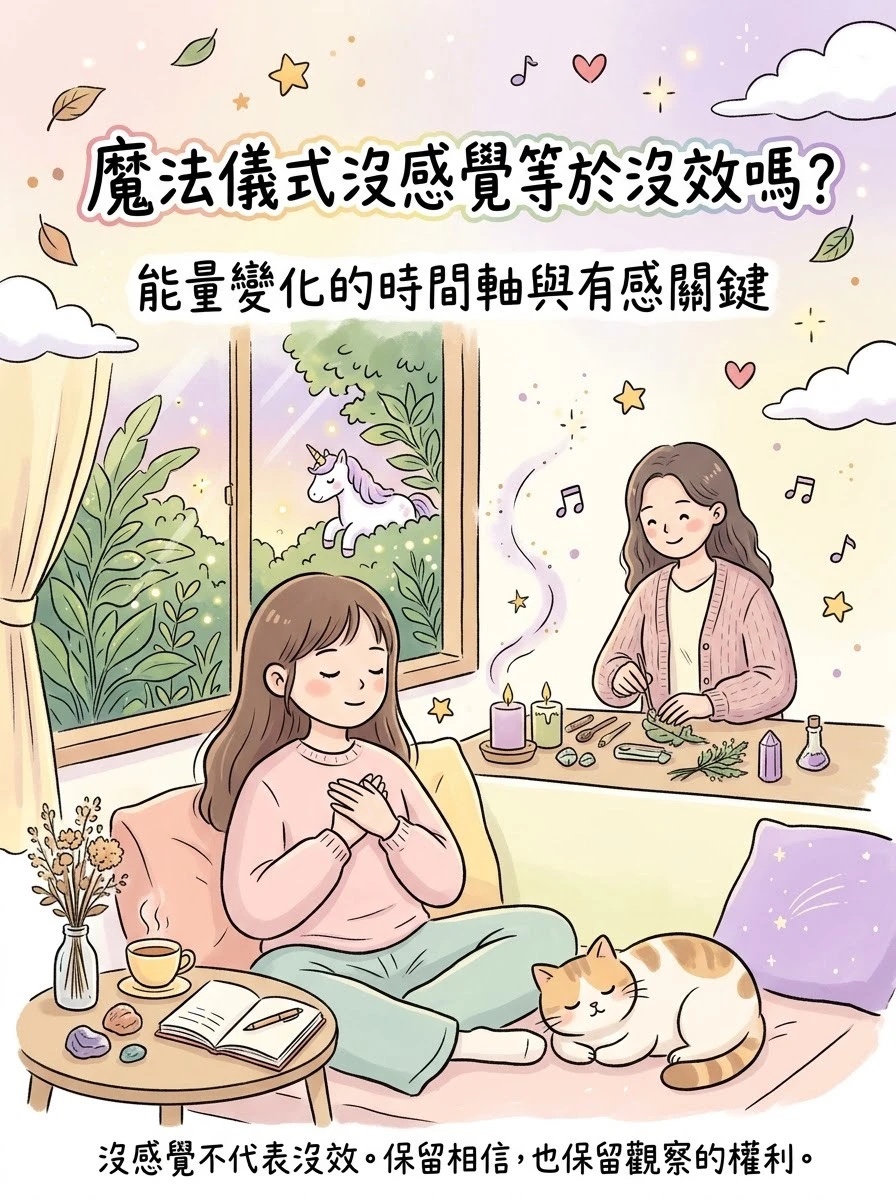 魔法儀式沒感覺等於沒效嗎？ 能量變化的時間軸與有感關鍵