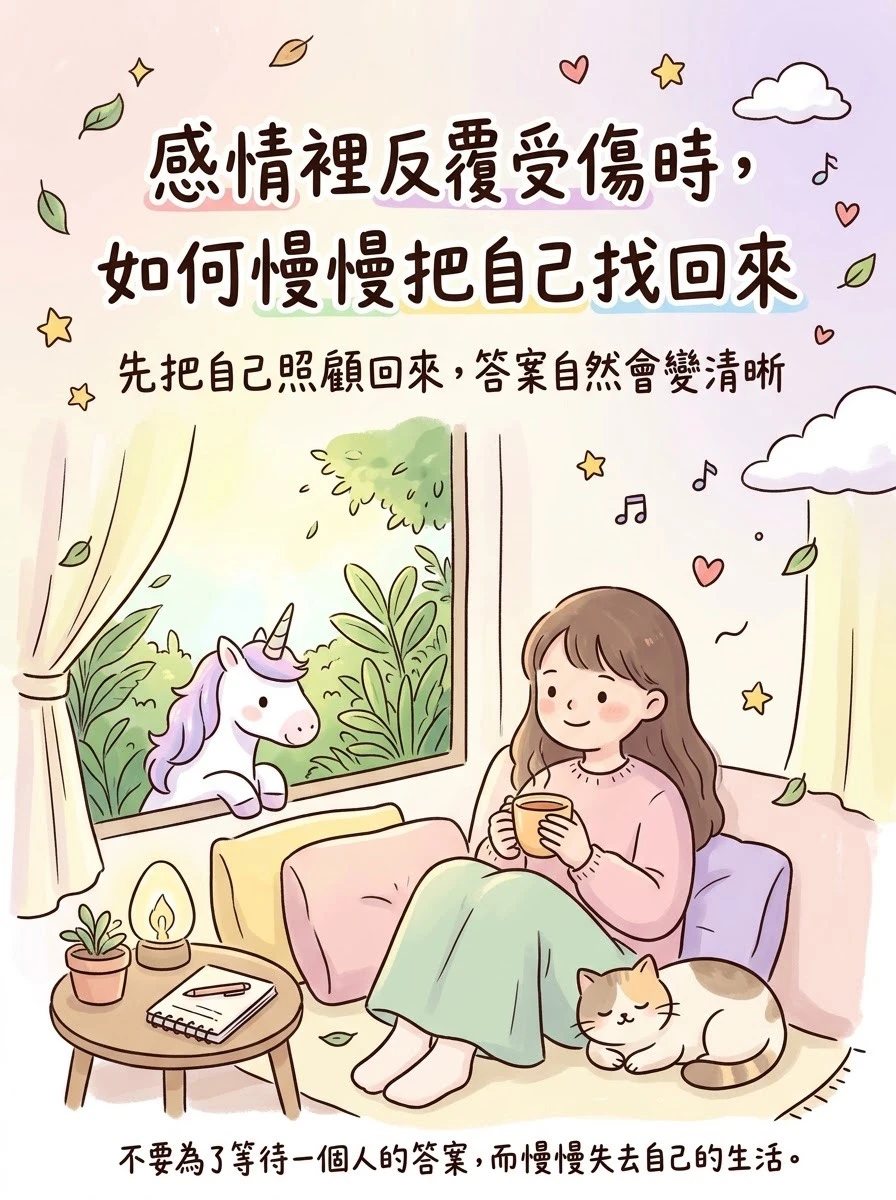 感情裡反覆受傷時，如何慢慢把自己找回來？