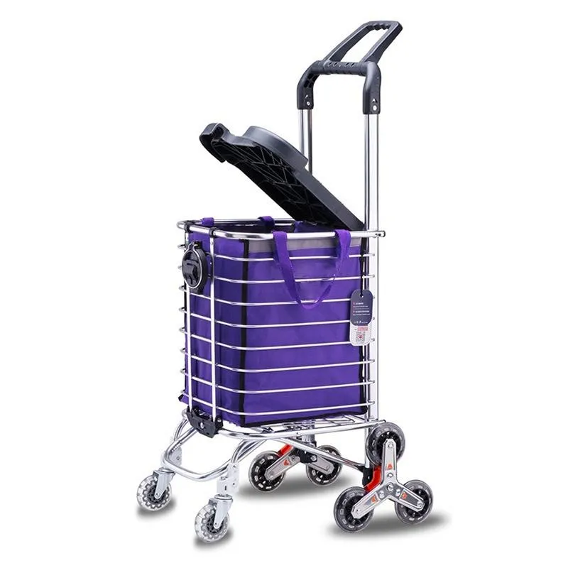 【U-CART】雙把手兩用摺疊購物車