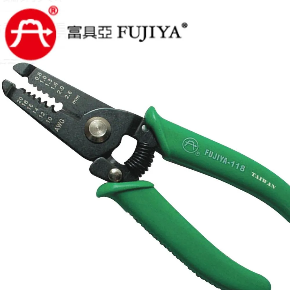 【FUJIYA 富具亞 】6"剝線鉗(電子-附彈簧) F-118