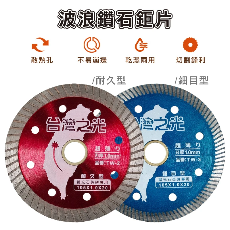 波浪鑽石鉅片