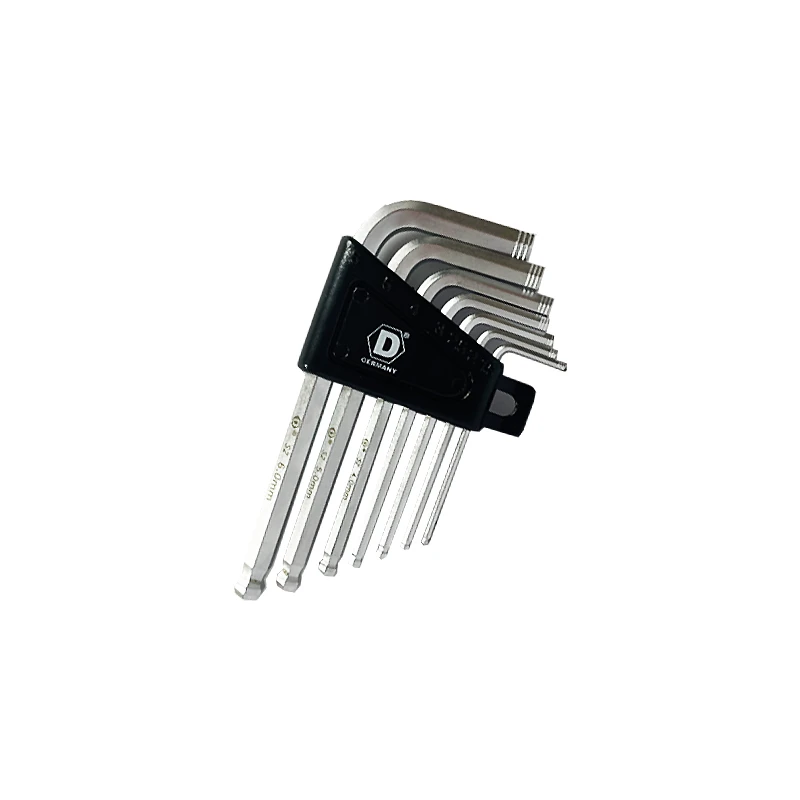 【硬漢D牌】怪牙短球六角板手組7PCS (D006S7)