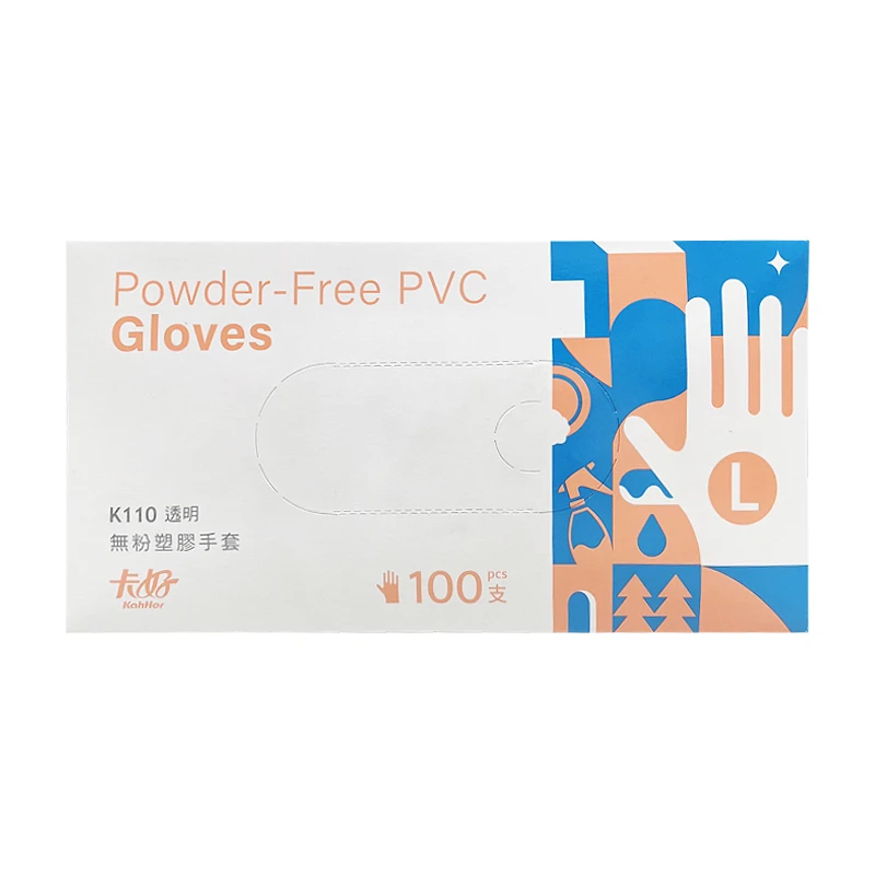 【卡好】PVC無粉手套K110 (L) (100入)