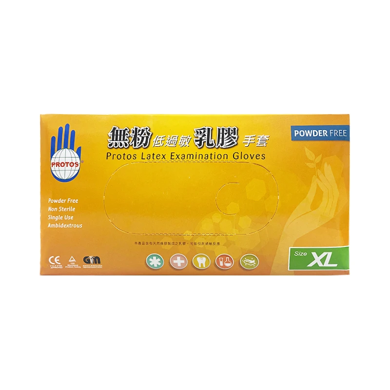 乳膠無粉手套XL (100入)