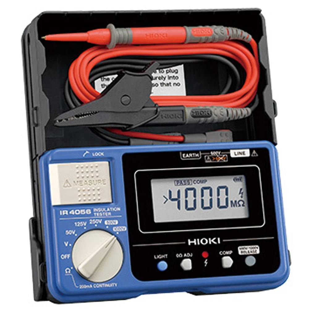【HIOKI】五段式 數位型高阻計(絕緣電阻計) IR4056-20