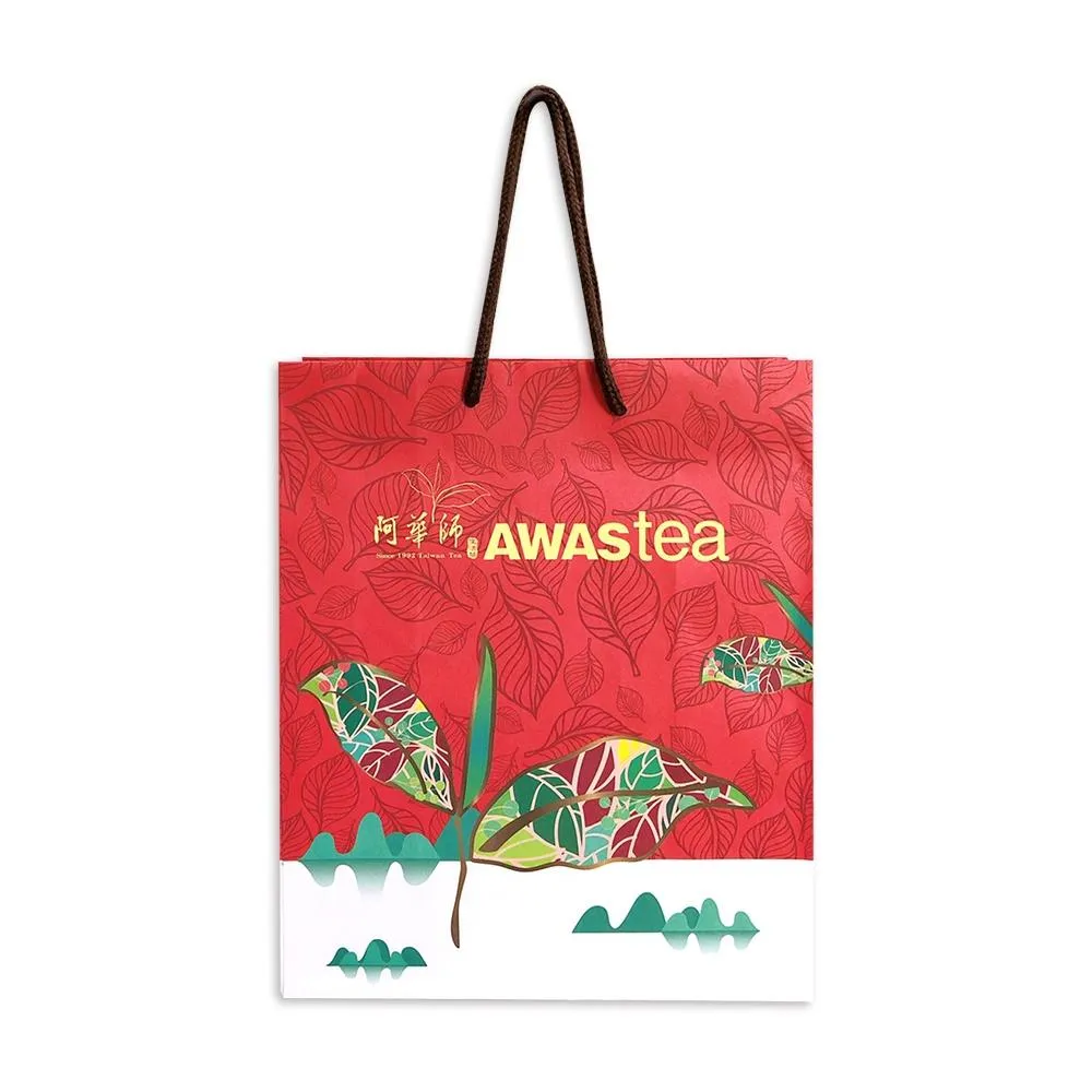 阿華師茶業手提紙袋(紅)《可送禮》