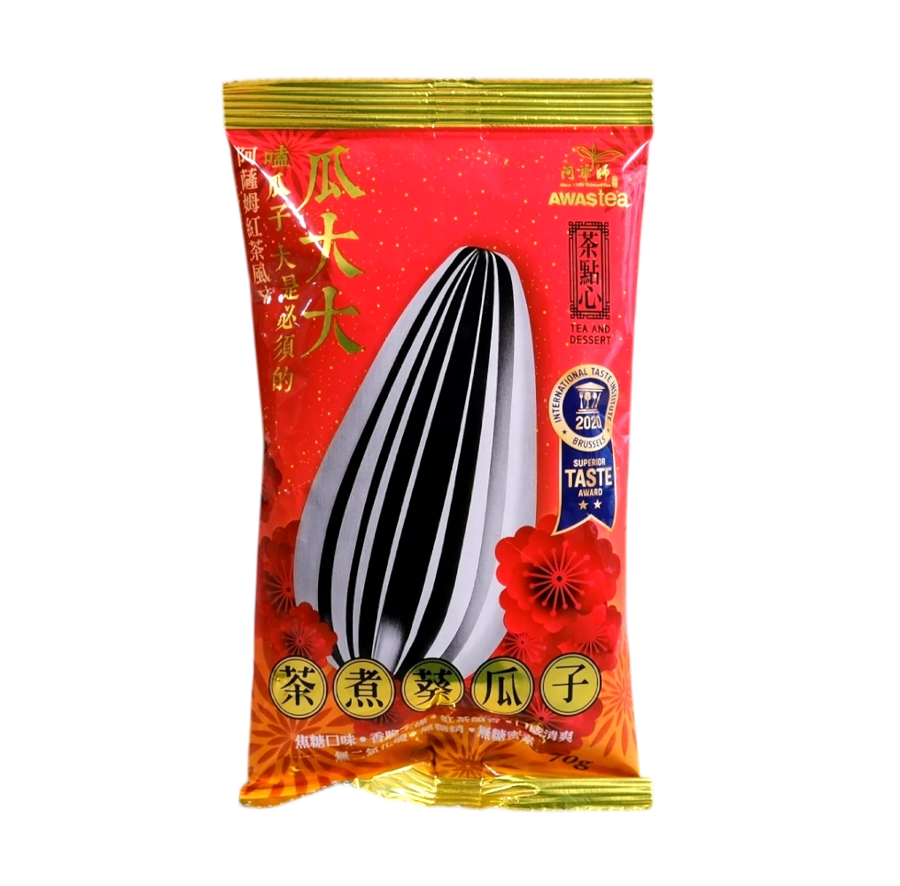 阿華師瓜大大阿薩姆紅茶葵瓜子休閒包｜70g/48包/箱