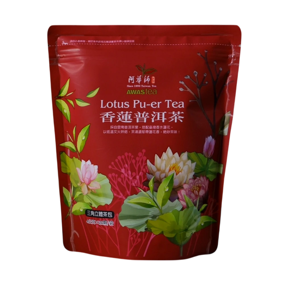 阿華師茶葉香蓮普洱茶袋裝｜4gx20包袋裝