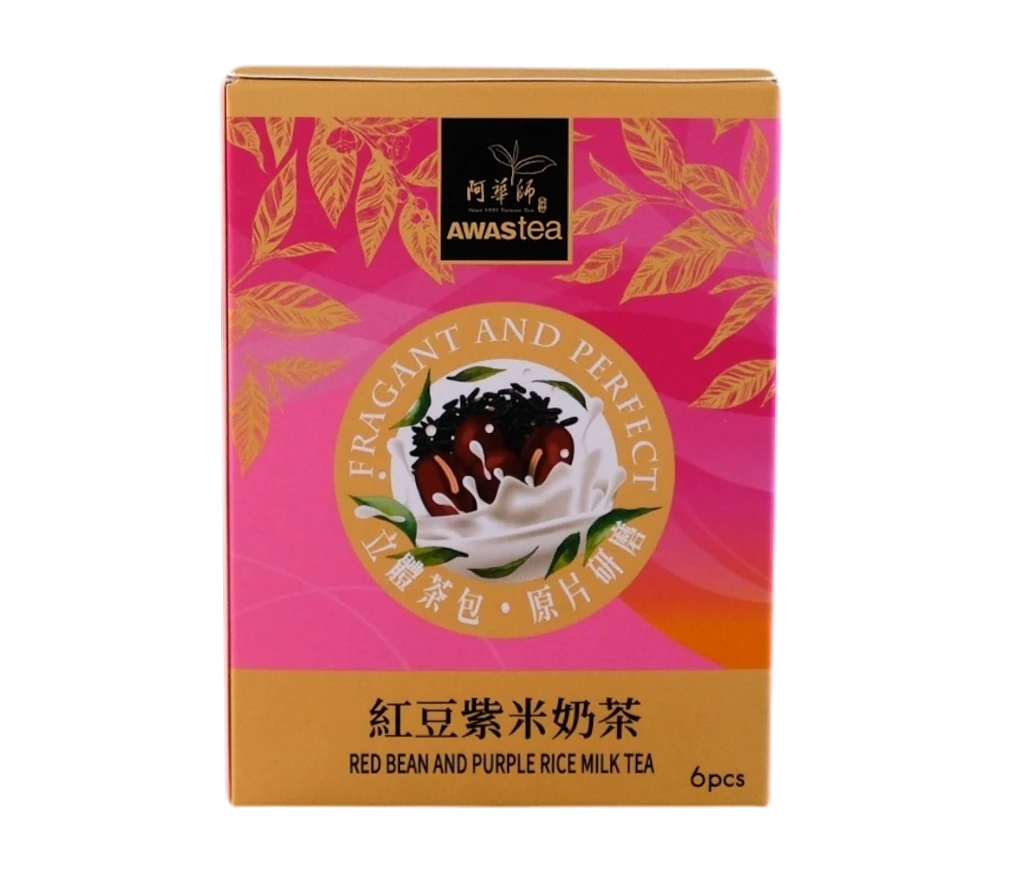 阿華師紅豆紫米奶茶｜6入盒裝
