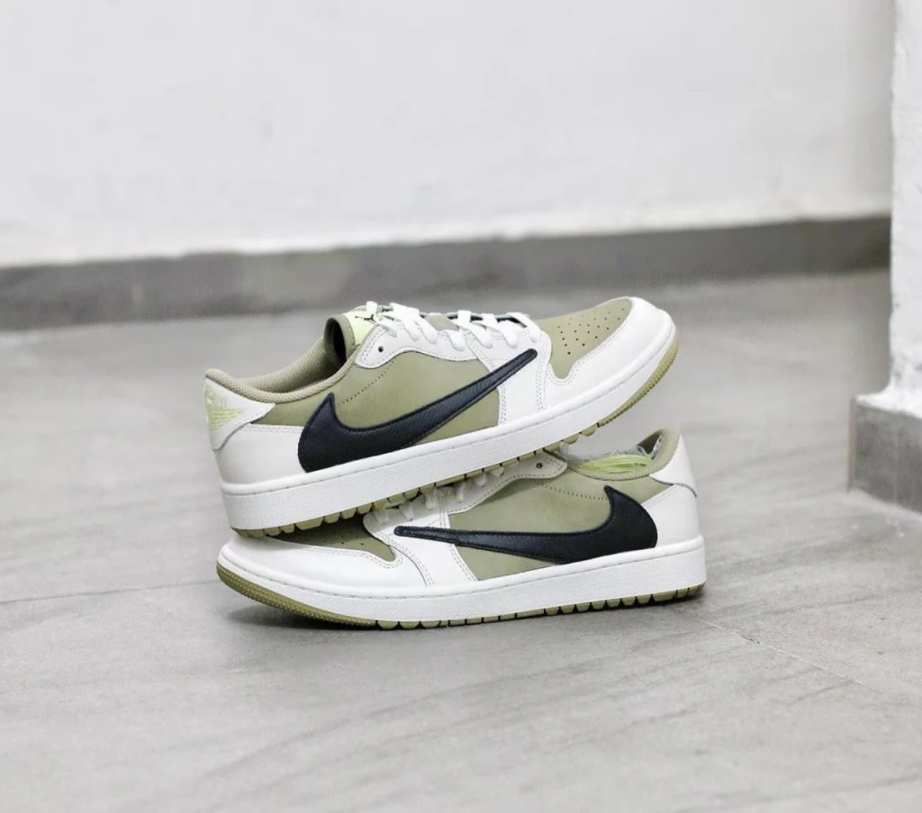 Travis Scott x Jordan Air Jordan 1 Low Golf 高爾夫綠倒鉤 ( FZ3124-200 )